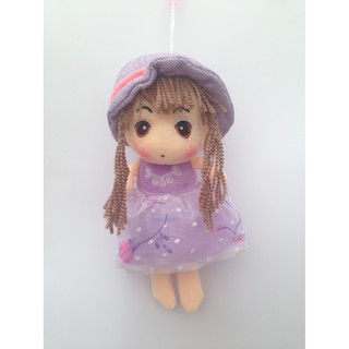 Búp bê cô bé váy hoa đội mũ cao 30cm