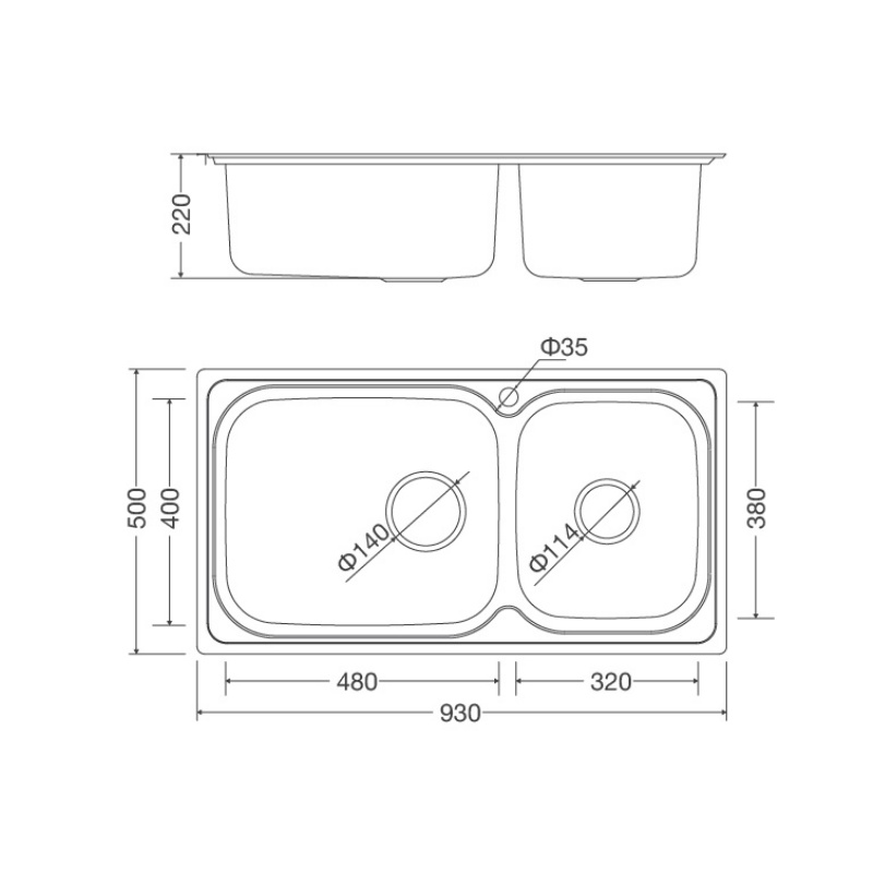 [FREESHIP HCM] Chậu Rửa Chén Malloca MS 2025 - Chất Liệu Inox 304