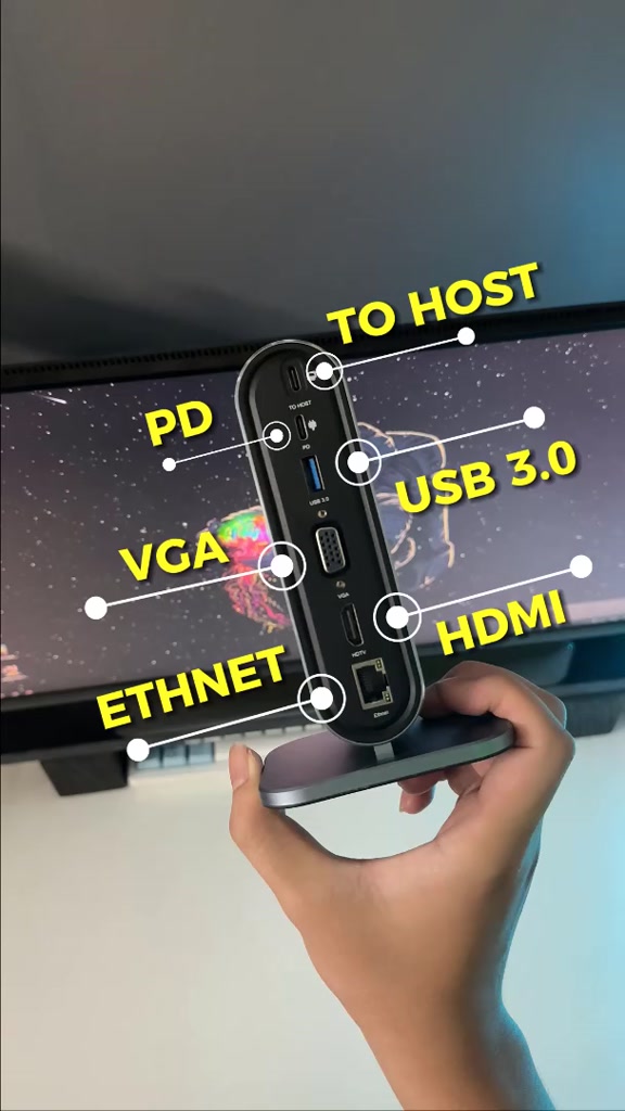 Hub Type C - USB 3.0 13 port SIDOTECH trạm hub chuyển đổi mở rộng kết nối máy tính laptop pc máy in HDMI VGA cáp mạng | BigBuy360 - bigbuy360.vn