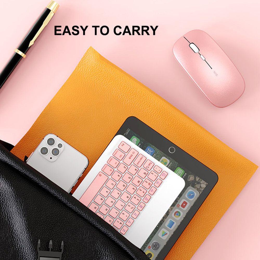 .Combo Bàn Phím Và Chuột Máy Tính 7 / 10 inch Không Ồn Chuyên Nghiệp Có Thể Sạc Lại Cho Điện Thoại Di