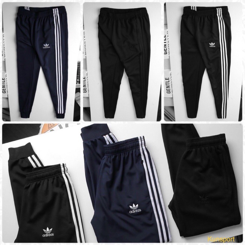 Quần dài thể thao 3 sọc nam ống bo