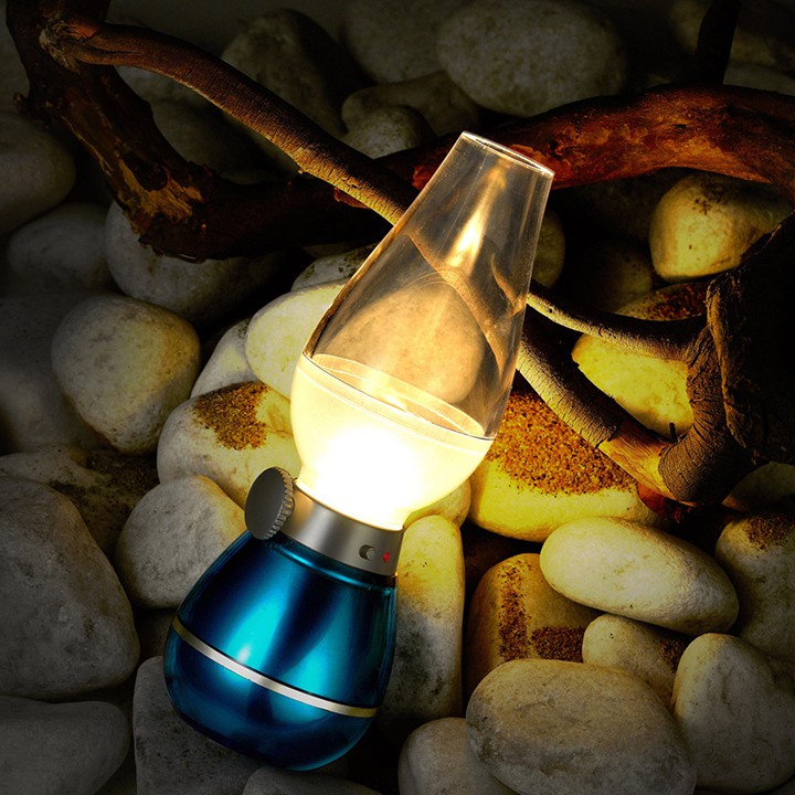 Đèn Dầu cảm ứng Điện Tử LED Thổi Tắt khí bật- Đèn dầu cảm ứng không khói khi thổi.