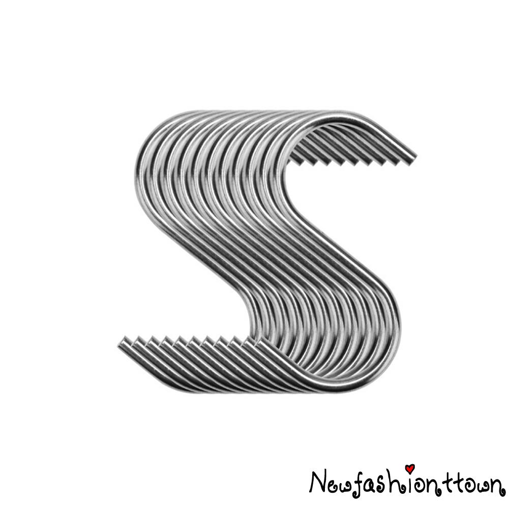 Set 10 Móc Inox Hình Chữ S Treo Đồ Đa Năng