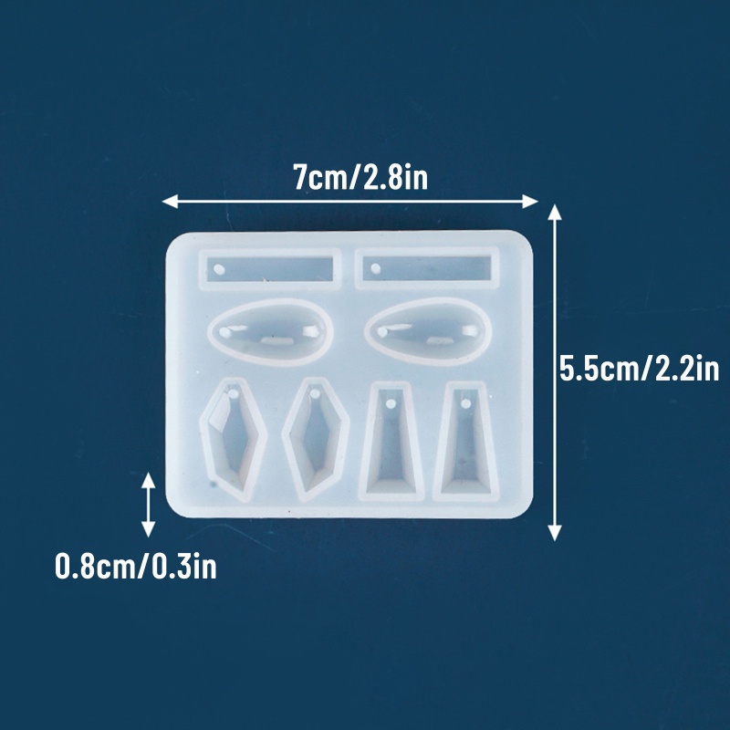 Khuôn Silicon Làm Mặt Vòng cổ / Bông Tai Hình Tháp Tròn Sáng Tạo