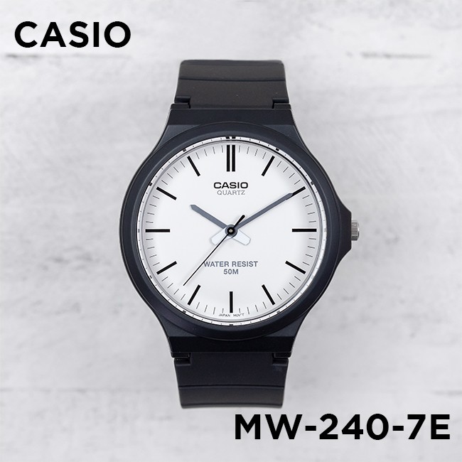 Đồng hồ nam dây nhựa Casio Standard chính hãng Anh Khuê MW-240-7EVDF