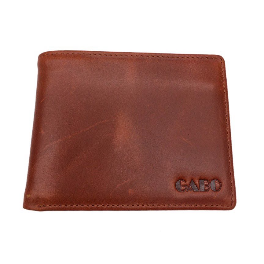 Ví nam da bò thật chân kim kiểu ngang hiệu HCM VDB3014 ngói