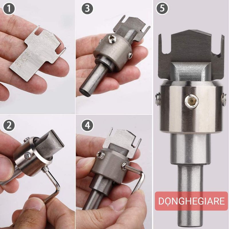 Máy khoan tiện gỗ tròn làm nhẫn phong thủy đeo tay dụng cụ làm trang sức mỹ nghệ thủ công DIY