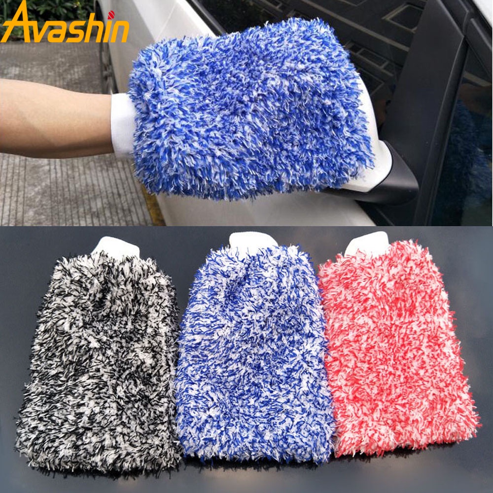 Găng Tay Lau Chùi Vệ Sinh Xe Ô Tô Đa Năng Tiện Dụng Chất Lượng Cao