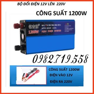 Bộ kích điện,bộ đổi nguồn điện 12v lên 220v-1200w