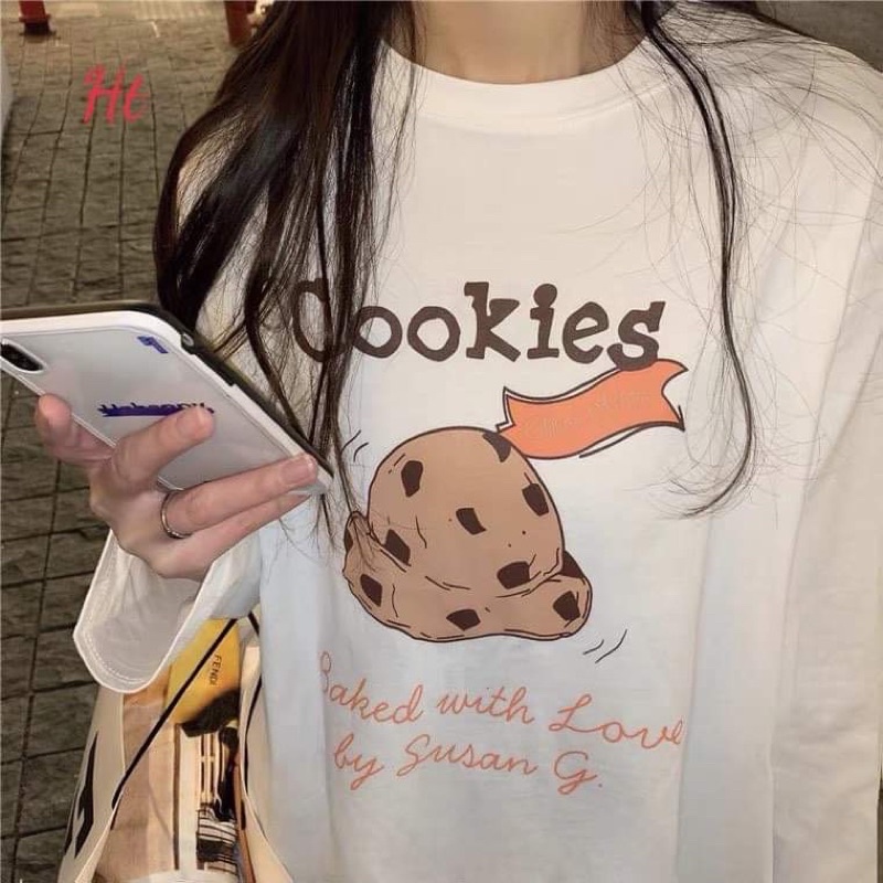 Áo 3D bánh Cookie tay dài HT11