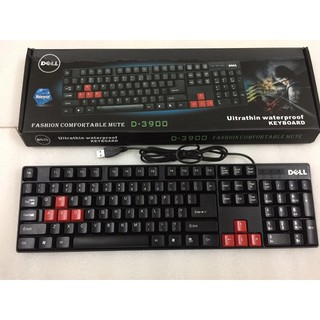 Bàn phím máy tính có dây Dell Uitrathin Waterproof Keyboard D-3900