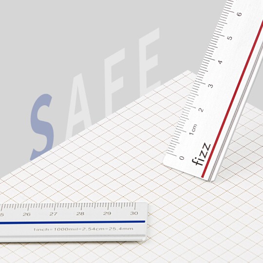 GUBFZ22704 Thước nhôm Fizz 15cm