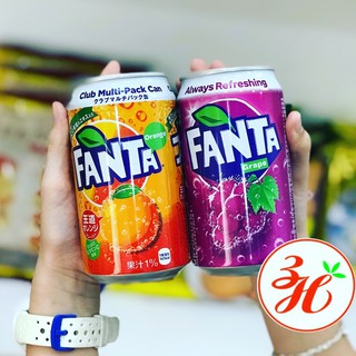 Nước ngọt Fanta cam tươi và nho tím - Nhật bản