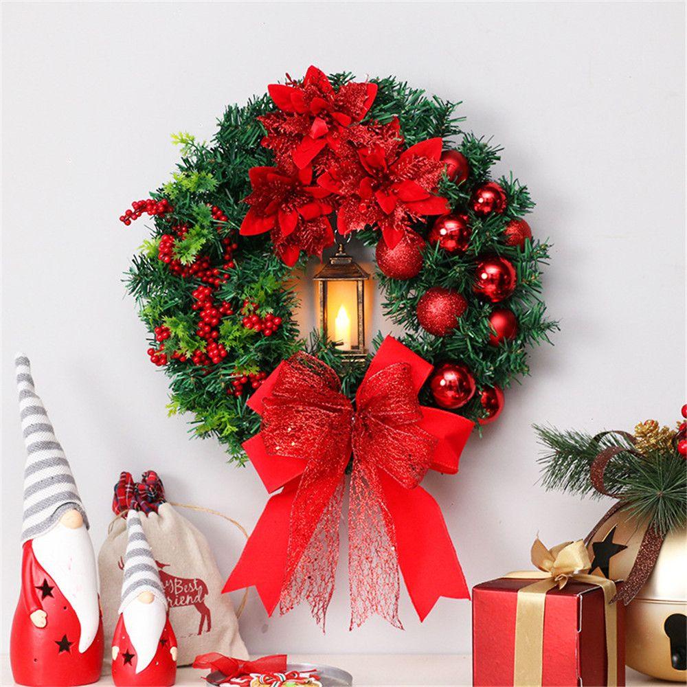 Vòng Hoa Treo Cửa Trang Trí Giáng Sinh 40cm
