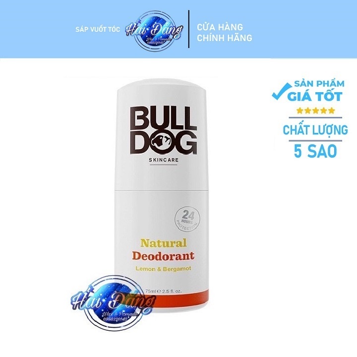 [ Chính Hãng UK ] Lăn Khử Mùi cho nam Bulldog Lemon &amp; Bergamot Natural Deodorant