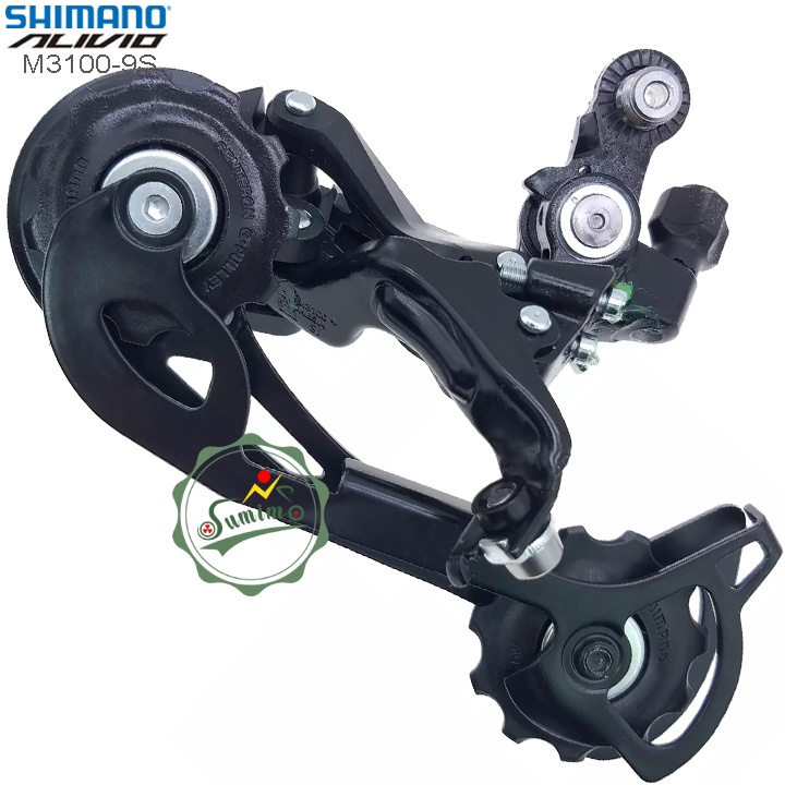 Cùi đề xe đạp - Gạt líp Shimano Alivio RD-M3100-9 Speed - Chính hãng