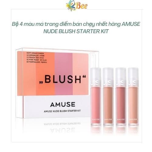 Bộ 4 màu má trang điểm bán chạy nhất hãng AMUSE NUDE BLUSH STARTER KIT