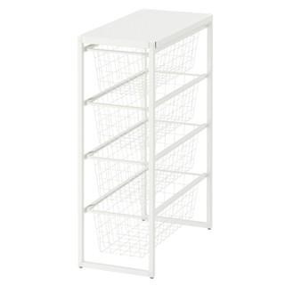 Kệ để đồ 4 ngăn IKEA JONAXEL - Frame/wire baskets/top shelf, 25x51x70 cm