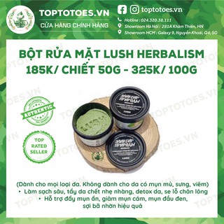 Bột rửa mặt Lush Herbalism làm sạch sâu, giảm mụn ẩn, mụn cám, mụn đầu đen