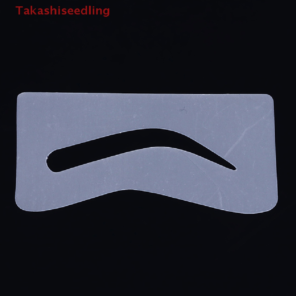 (Takashiseedling) 10 Pairs Eyebrow Shaper Shaping Stencil Grooming Charm Brow Card Template Makeup