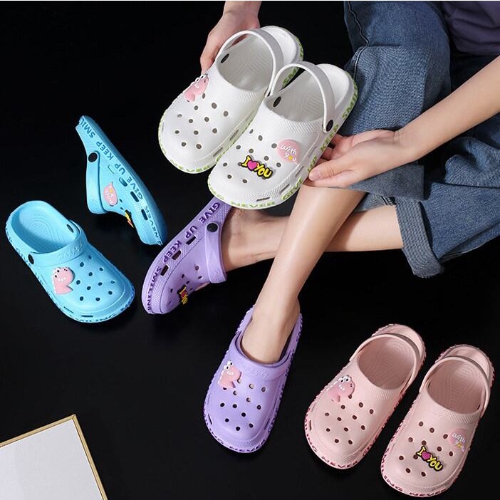 CHZK Dép Sandal Nữ Xỏ Ngón Đế Dày Mềm Mại Chống Trượt HQ021
