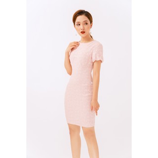 Đầm ôm ngắn tay cổ tròn - 20Again