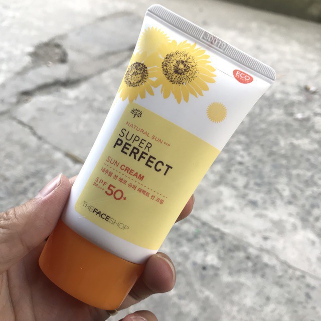 [L&V] Kem Chống Nắng Natural Sun Eco Super Perfect Sun Cream SPF50 PA+++