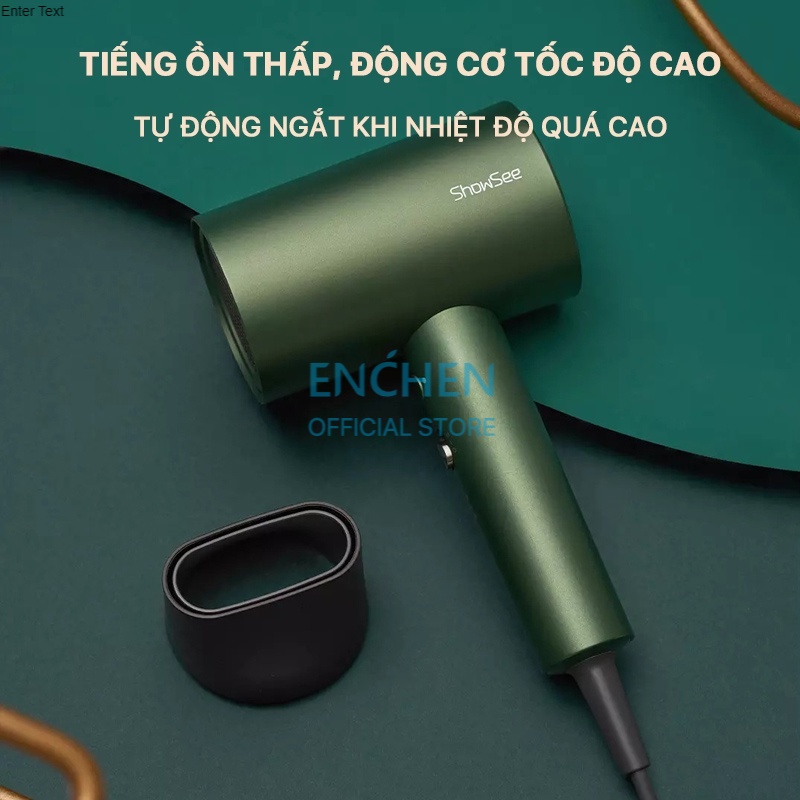 Máy Sấy Tóc Ion Âm Showsee A5 A1 1800W NTC Smart Thermostat Tăng cường độ bóng và làm mượt tóc xoăn