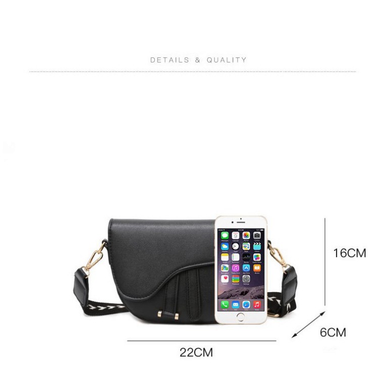 Túi xách nữ, túi đeo chéo hình yên ngựa thời trang cá tính dây đeo bản to DC10  - Chip Xinh Beauty | BigBuy360 - bigbuy360.vn