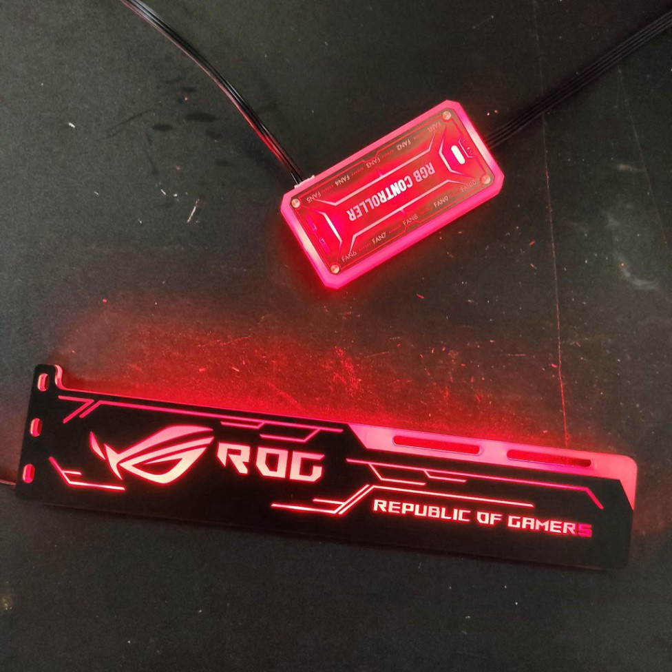 💥  Đỡ chống xệ card màn hình logo ROG Led RGB đồng bộ Hub 0 Controller 0 | BigBuy360 - bigbuy360.vn