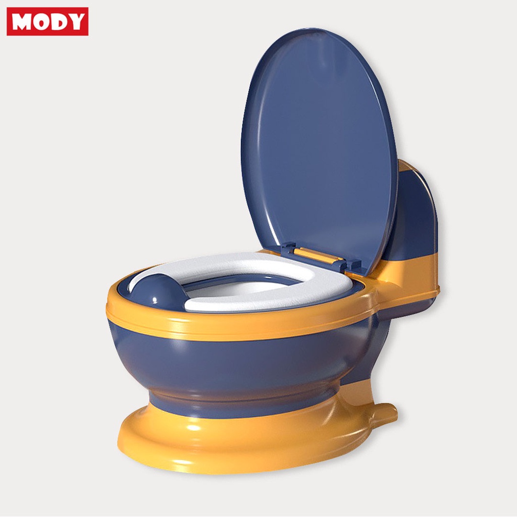 Bô đi vệ sinh cho bé mô phỏng hình bồn cầu bằng nhựa cao cấp Mody M342832