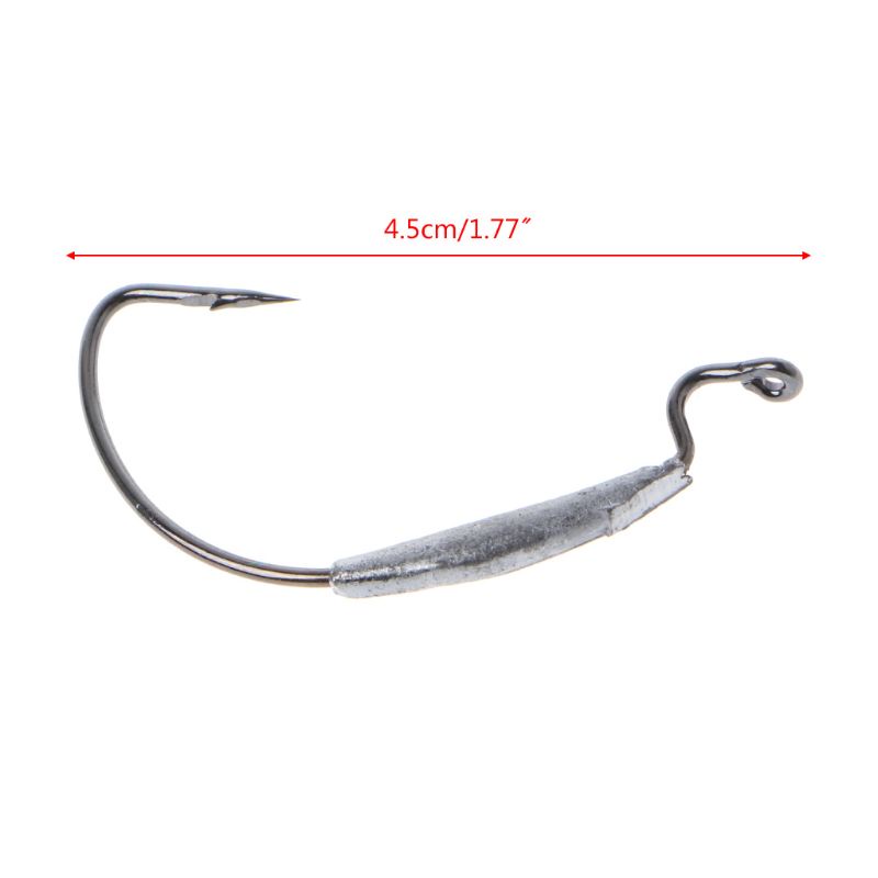 Bộ 10 Móc Câu Cá Sắc Bén Bằng Thép Vonfram