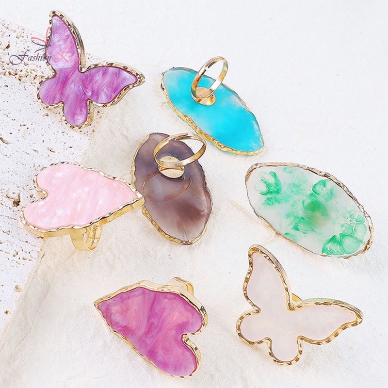 Nhẫn pha sơn gel mẫu đá siêu đẹp