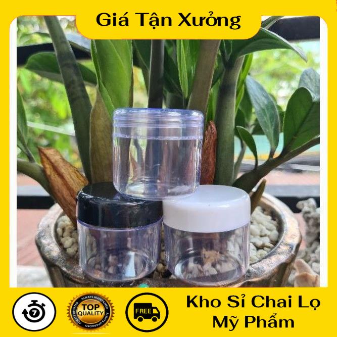 Hủ Đựng Kem ❤ TRÙM SỈ ❤ [100c] Hũ nhựa trong 30g chiết kem, phụ kiện du lịch