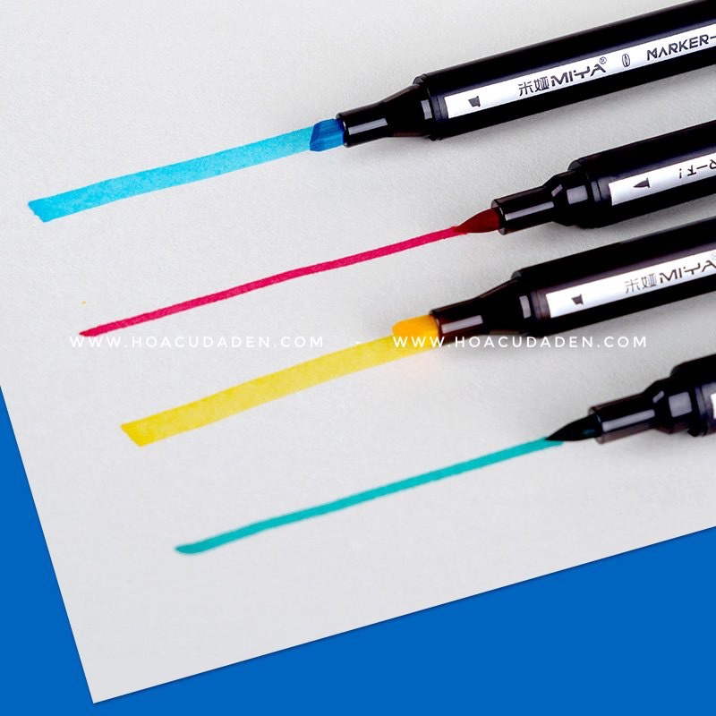 [DA ĐEN] Bút Marker Himi Brush Soft Head 60|80 Màu