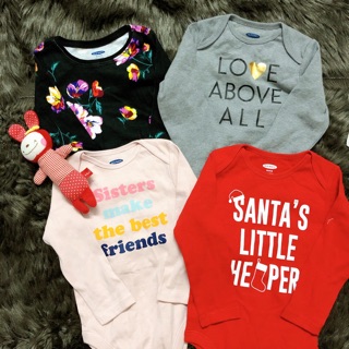 Set 4c body chip dài tay Old Navy (inb chọn size màu)