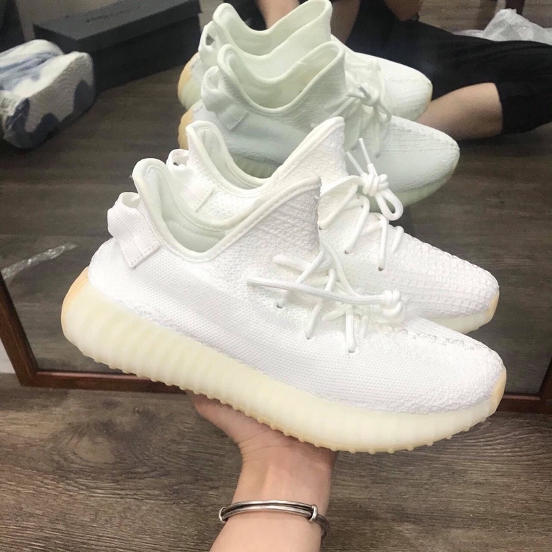 Full bill box+quà tặng🎁Giày thể thao yz 350 full trắng nam nữ