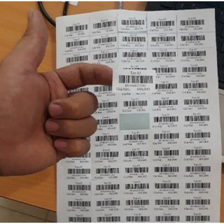 Decal A4 số 65 tem - cỡ tem 38x21mm