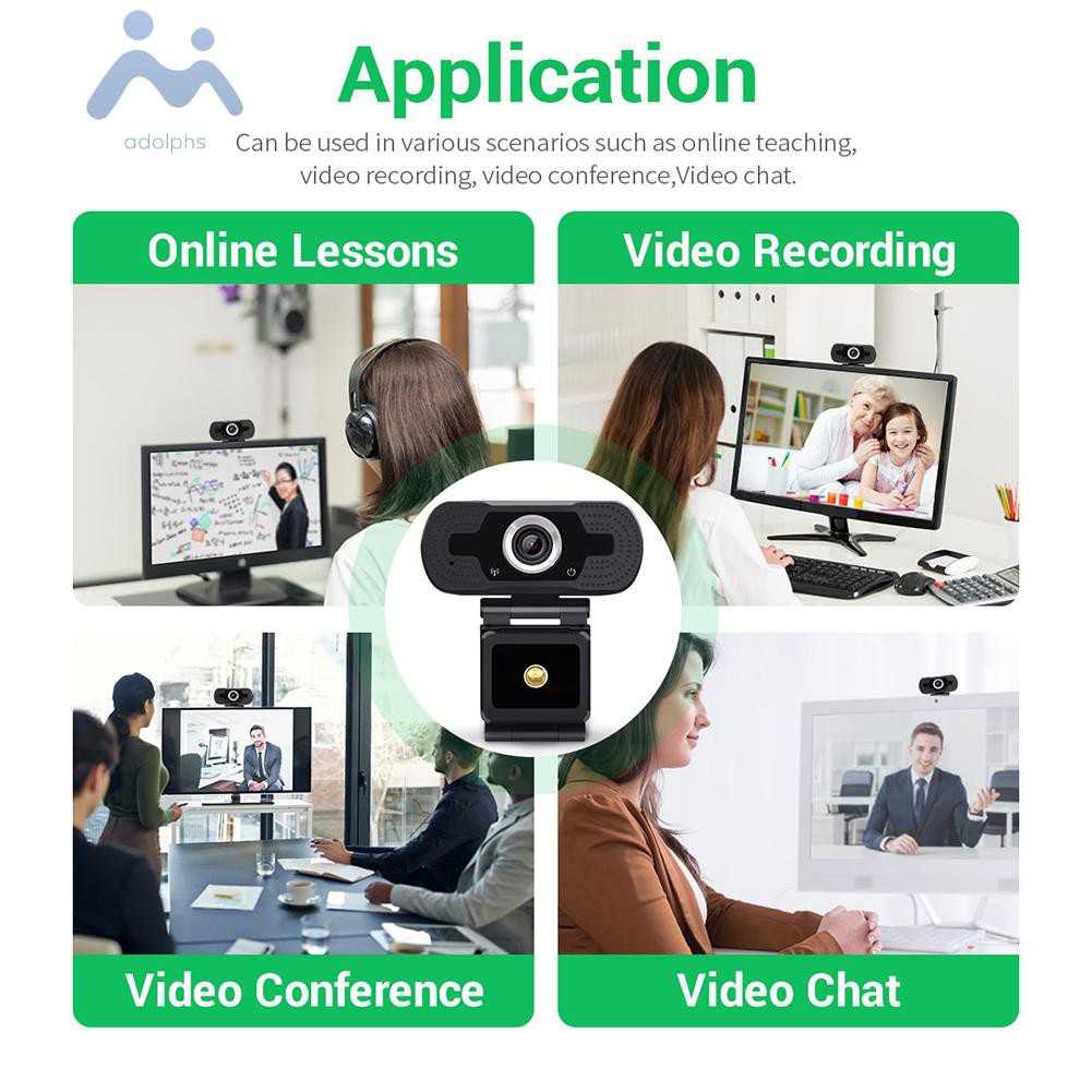Webcam Adolphs 1080p Hd Kèm Micro Kết Nối Usb | BigBuy360 - bigbuy360.vn