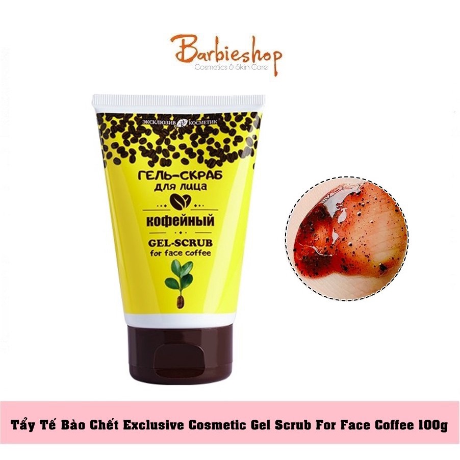 TẨY TẾ BÀO CHẾT DÀNH HƯƠNG CÀ PHÊ EXCLUSIVE COSMETIC GEL SCRUB FOR FACE COFFEE 100G