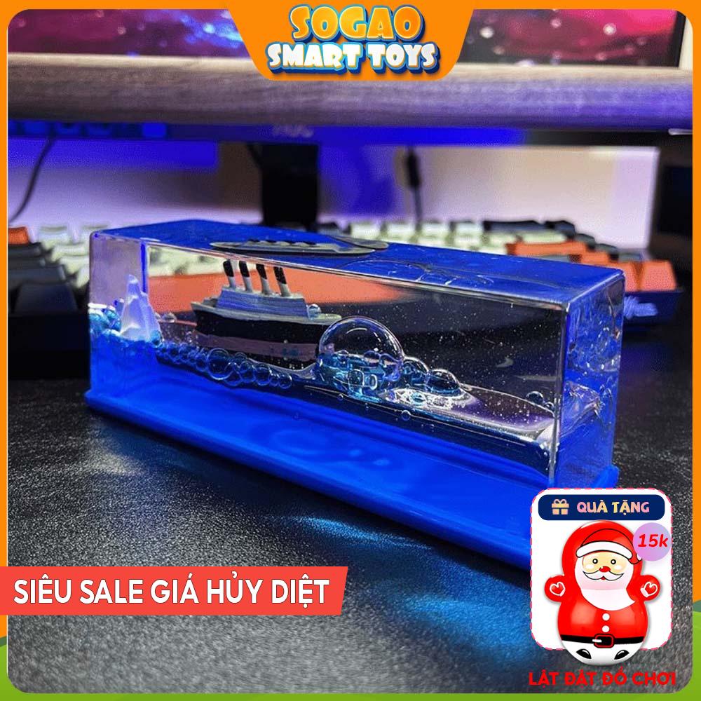Mô Hình Tàu Titanic Trang Trí Trong Hộp Sogao Quà Lưu Niệm Để Bàn ý Nghĩa Con Thuyền May Mắn