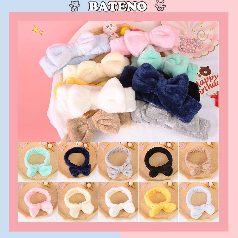 Băng đô nơ tai mèo bờm cài tóc trang điểm cực xinh BD15