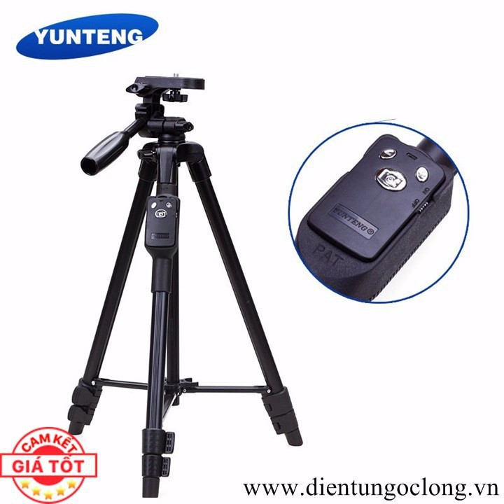 Chân Máy Tripod Máy Ảnh, Điện Thoại Kèm Remote Bluetooth VCT-5208