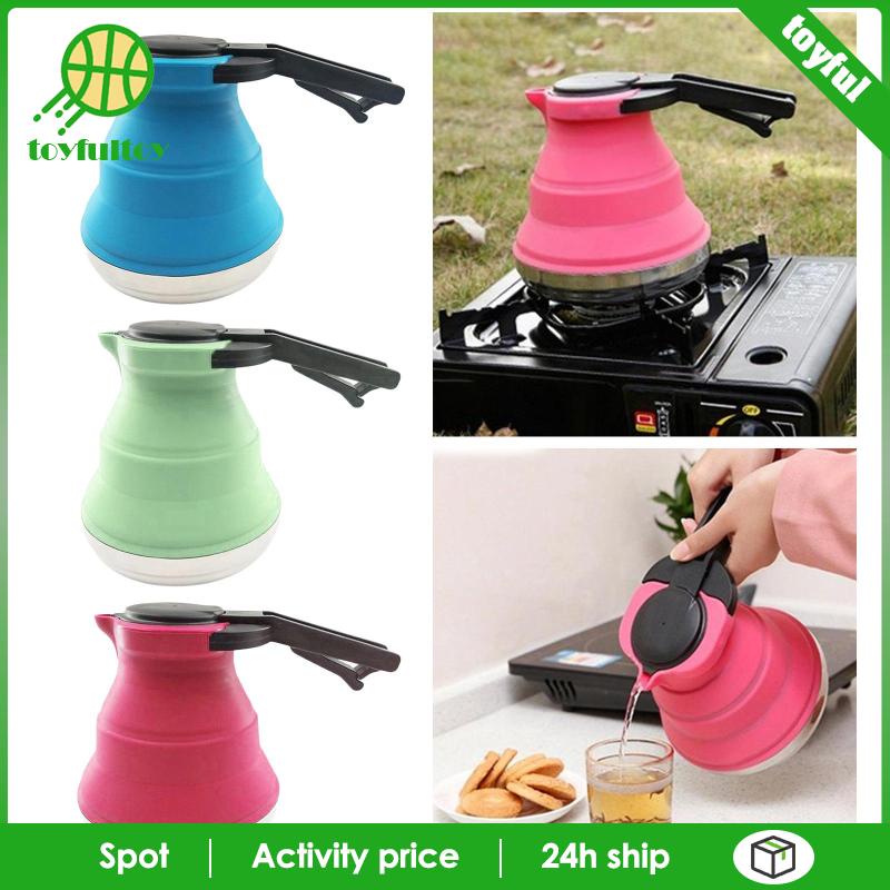 Ấm Đun Nước Bằng Silicone Có Thể Gấp Gọn Tiện Lợi Khi Đi Du Lịch