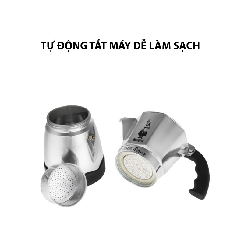 Máy pha cafe Bialetti chạy điện hẹn giờ Moka Timer 6 cup 6TZ 2015 - 0006093