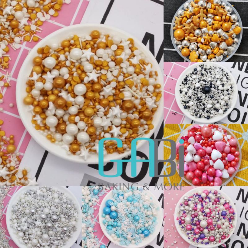 Hạt rắc màu trang trí bánh 50g