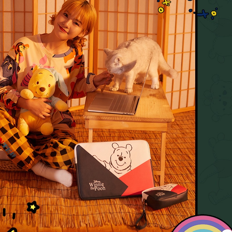 Túi Đựng Laptop 13/14 Inch In Hình Hoạt Hình Disney Dễ Thương