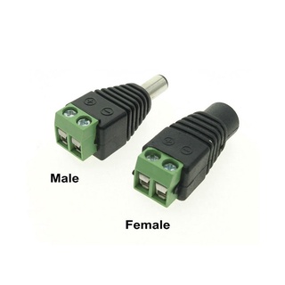 Bộ 5 Jack DC 5.5x2.1mm (Jack Đực / Cái)