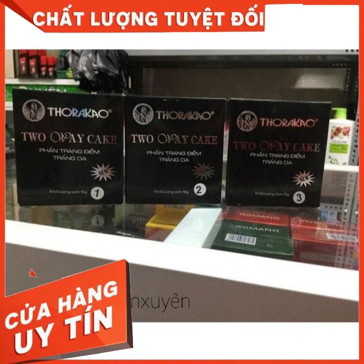 PHẤN TRANG ĐIỂM TRẮNG DA THORAKAO 9G  FREESHIP  kiềm dầu tốt,tạo lớp phủ  mỏng, nâng tông giúp da trắng sáng [tận gốc]