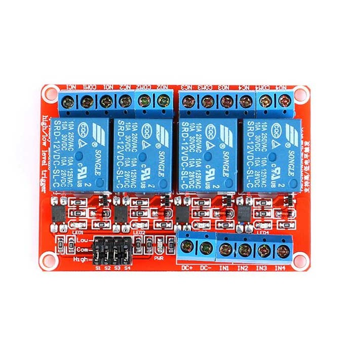 Module Relay 12VDC 4 Kênh H/L